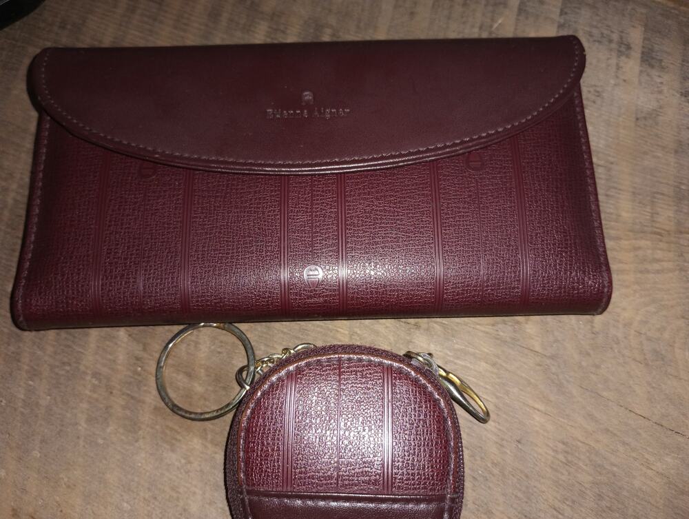 Vintage Etienne Aigner Wallet with Keychain Change Purse